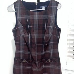 TOMMY HILFIGER PLAID BODYCON DRESS